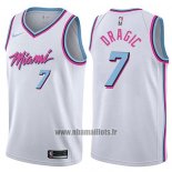 Maillot Miami Heat Goran Dragic No 7 Ville 2017-18 Blanc