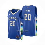 Maillot Milwaukee Bucks A. j. Green NO 20 Ville 2022-23 Bleu