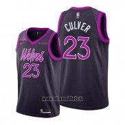 Maillot Minnesota Timberwolves Jarrett Culver No 23 Ville 2019-20 Volet