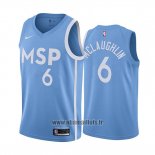 Maillot Minnesota Timberwolves Jordan Mclaughlin No 6 Ville Edition Bleu