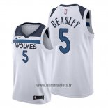 Maillot Minnesota Timberwolves Malik Beasley No 5 Association 2019-20 Blanc