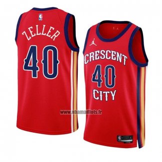 Maillot New Orleans Pelicans Cody Zeller NO 40 Statement 2023-24 Rouge