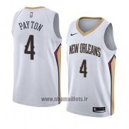 Maillot New Orleans Pelicans Elfrid Payton No 4 Association 2018 Blanc