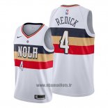 Maillot New Orleans Pelicans J.j. Redick No 4 Earned Blanc2
