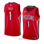 Maillot New Orleans Pelicans Jarrett Jack No 1 Statement 2018 Rouge