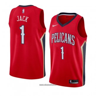 Maillot New Orleans Pelicans Jarrett Jack No 1 Statement 2018 Rouge