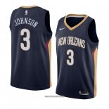 Maillot New Orleans Pelicans Stanley Johnson No 3 Icon 2018 Bleu