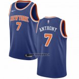 Maillot New York Knicks Carmelo Anthony NO 7 Icon Bleu