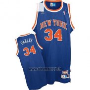 Maillot New York Knicks Charles No 34 Retro Bleu