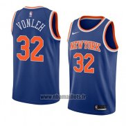 Maillot New York Knicks Noah Vonleh No 32 Icon 2018 Bleu