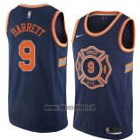 Maillot New York Knicks R.j. Barrett No 9 Ville 2019-20 Bleu