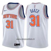 Maillot New York Knicks Ron Baker No 31 Statement 2017-18 Blanc