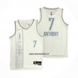 Maillot Oklahoma City Thunder Carmelo Anthony NO 7 Ville 2021-22 Blanc