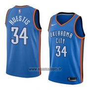 Maillot Oklahoma City Thunder Josh Huestis No 34 Icon 2018 Bleu