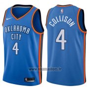 Maillot Oklahoma City Thunder Nick Collison No 4 Swingman Icon 2017-18 Bleu