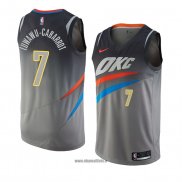 Maillot Oklahoma City Thunder Timothe Luwawu-cabarrot No 7 Ville 2018 Gris