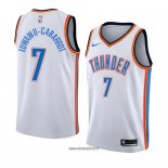 Maillot Oklahoma City Thunderr Timothe Luwawu-cabarrot No 7 Association 2018 Blanc