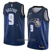 Maillot Orlando Magic Nikola Vucevic No 9 Ville 2018 Bleu