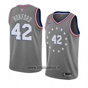 Maillot Philadelphia 76ers Al Horford No 42 Ville 2019-20 Gris