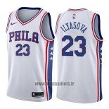 Maillot Philadelphia 76ers Ersan Ilyasova No 23 Association 2017-18 Blanc