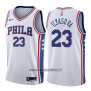 Maillot Philadelphia 76ers Ersan Ilyasova No 23 Association 2017-18 Blanc