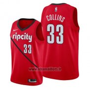Maillot Portland Trail Blazers Zach Collins No 33 Earned 2019 Rouge