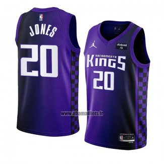 Maillot Sacramento Kings Colby Jones NO 20 Statement 2023-24 Volet