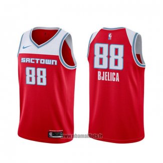 Maillot Sacramento Kings Nemanja Bjelica NO 88 Ville 2019-20 Rouge