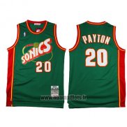 Maillot Seattle Supersonics Gary Payton No 20 Historic Retro Vert2