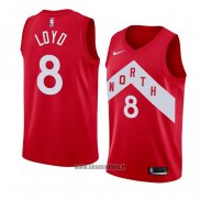 Maillot Tornto Raptors Jordan Loyd No 8 Earned 2018-19 Rouge