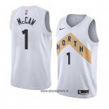 Maillot Tornto Raptors Patrick Mccaw No 1 Ville 2018 Blanc