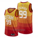 Maillot Utah Jazz Jae Crowder No 99 Ville Edition Orange