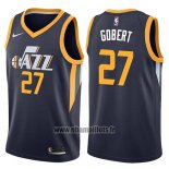 Maillot Utah Jazz Rudy Gobert No 27 Icon Apagado 2017-18 Bleu