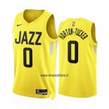 Maillot Utah Jazz Talen Horton-tucker NO 0 Icon 2022-23 Jaune