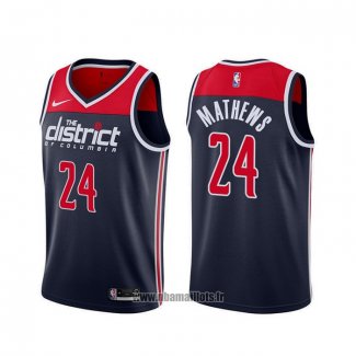 Maillot Washington Wizards Garrison Mathews NO 24 Statement 2019-20 Bleu