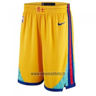 Short Golden State Warriors Ville Jaune