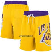 Short Los Angeles Lakers Big Logo Just Don Jaune