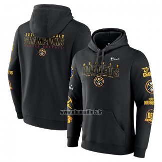 Veste a Capuche Denver Nuggets 2023 NBA Finals Champions Courtside Pullover Noir