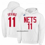 Veste a Capuche Brooklyn Nets Kyrie Irving Classic 2022-23 Blanc