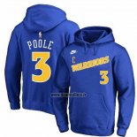 Veste a Capuche Golden State Warriors Jordan Poole Classic 2022-23 Bleu