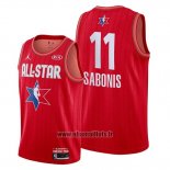 Maillot All Star 2020 Indiana Pacers Domantas Sabonis No 11 Rouge