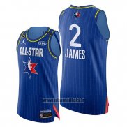 Maillot All Star 2020 Western Conference Lebron James No 2 Bleu