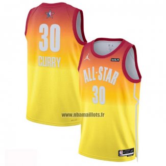 Maillot All Star 2023 Golden State Warriors Stephen Curry NO 30 Orange