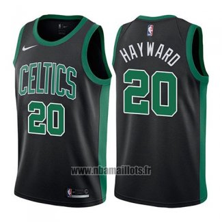 Maillot Boston Celtics Gordon Hayward No 20 Mindset 2017-18 Noir