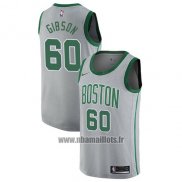 Maillot Boston Celtics Jonathan Gibson No 60 Ville 2017-18 Gris