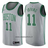 Maillot Boston Celtics Kyrie Irving No 11 Ville Gris