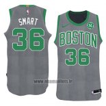 Maillot Boston Celtics Marcus Smart No 36 Noel 2018 Vert