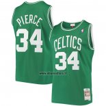 Maillot Boston Celtics Paul Pierce NO 34 Hardwood Classics Throwback Vert