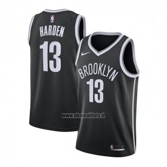 Maillot Brooklyn Nets James Harden No 13 Icon 2020-21 Noir