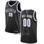 Maillot Brooklyn Nets Personnalise 2017-18 Noir